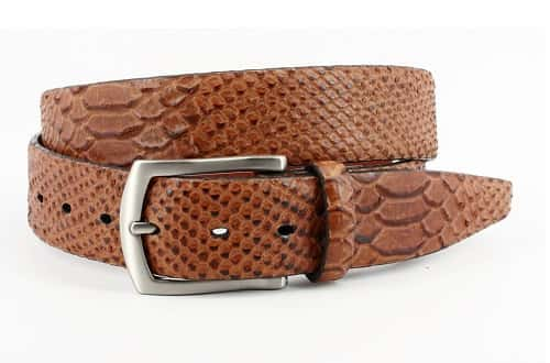 Embossed Leather Belt